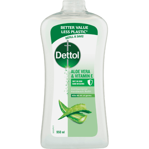 Dettol Antibacterial Aloe Vera & Vitamin E Liquid Hand Wash Refill