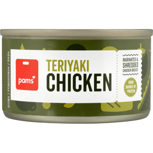 Pams Teriyaki Shredded Chicken Breast