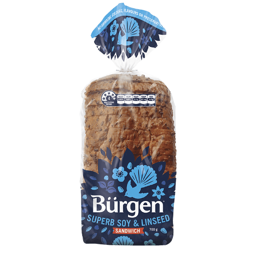 Burgen Soy & Linseed Sandwich Bread 700 g
