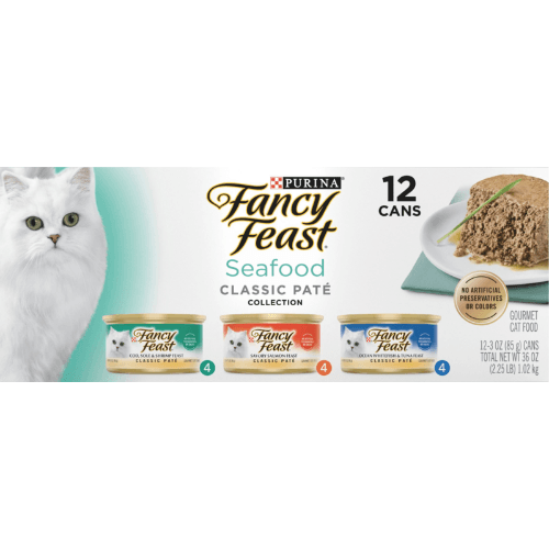 Purina Fancy Feast Seafood Classic Pate Collection Adult Wet Cat Food