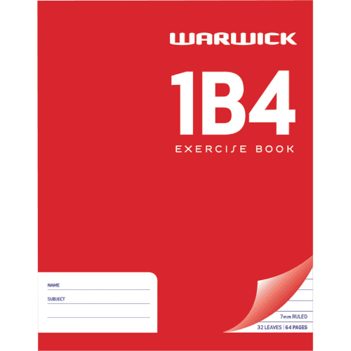 Warwick 1B4 Exercise Book