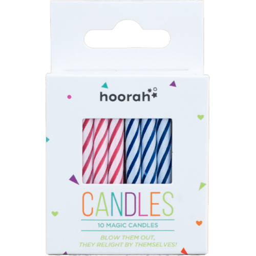 Hoorah Multi Coloured Magic Spiral Candles