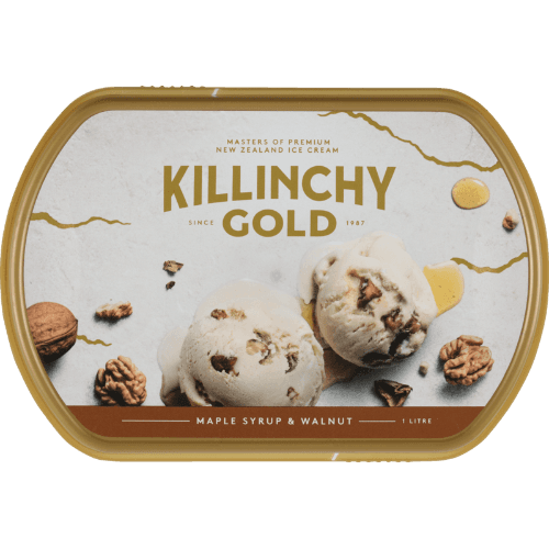 Killinchy Gold Maple Syrup & Walnut New Zealand Ice Cream