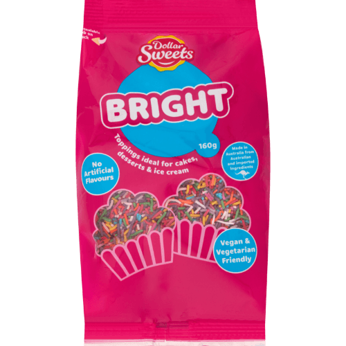 Dollar Sweets Bright Rainbow Sprinkles Cake Toppings
