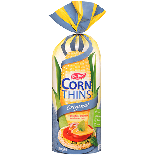 Real Foods Corn Thins Original Crispbread