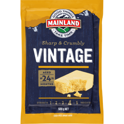 Mainland Sharp & Crumbly Vintage Cheddar Cheese