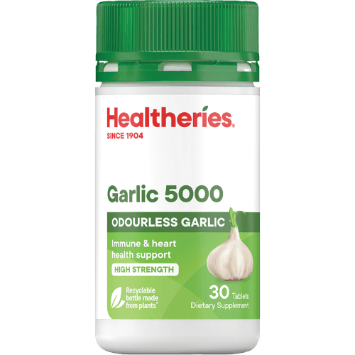 Healtheries Garlic 5000mg Odourless Tablets