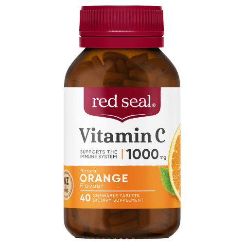 Red Seal Vitamin C 1000mg Orange Flavour Chewable Tablets
