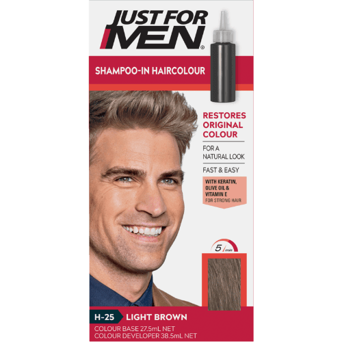 Just For Men Shampoo-In Natural Light Brown Hair Colour