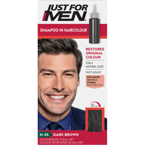 Just For Men Shampoo-In Dark Brown-Black Hair Colour