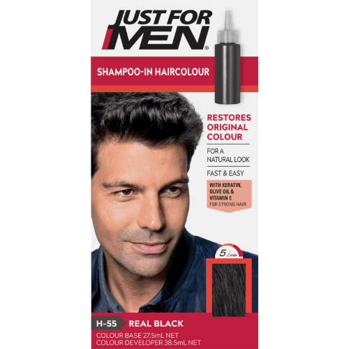 Just For Men Shampoo-In Real Black Hair Colour