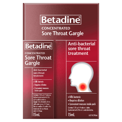 Betadine Sore Throat Gargle 15 mL