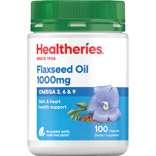 Healtheries Flaxseed Oil 1000mg Capsules