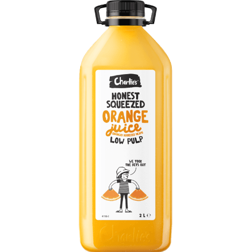 Charlie's Fruit Juice Orange Low Pulp 2 L