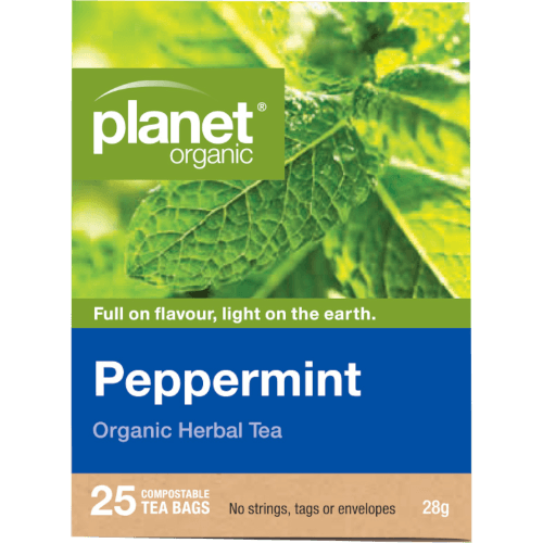 Planet Organic Peppermint Organic Herbal Tea Bags