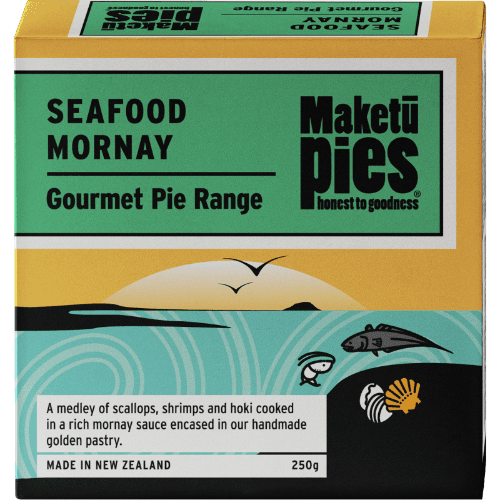 Maketu Pies Gourmet Range Seafood Mornay Pie 250 g