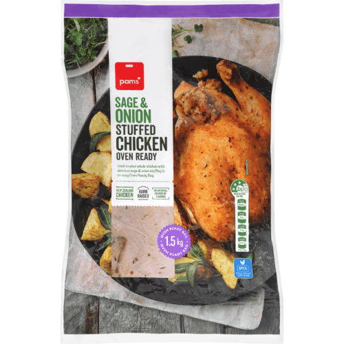Pams Sage & Onion Stuffed Chicken Oven Ready