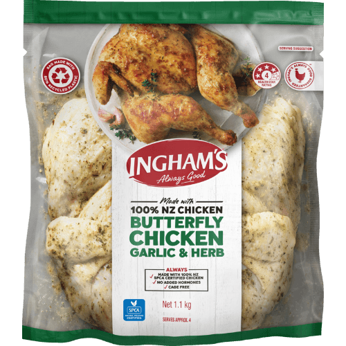 Ingham's Garlic & Herb Butterfly Chicken