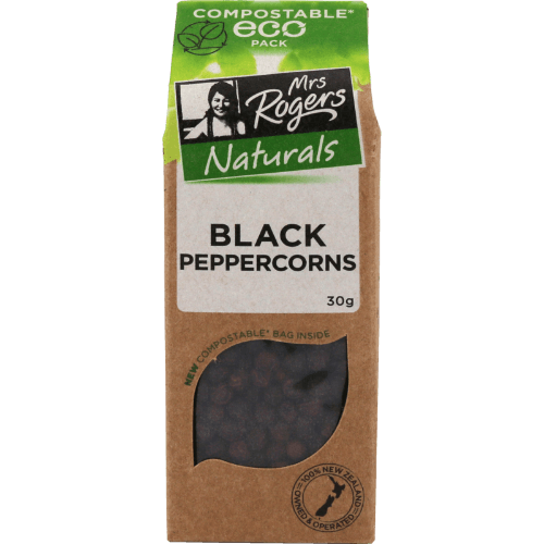 Mrs Rogers Naturals Eco Black Peppercorns 30 g