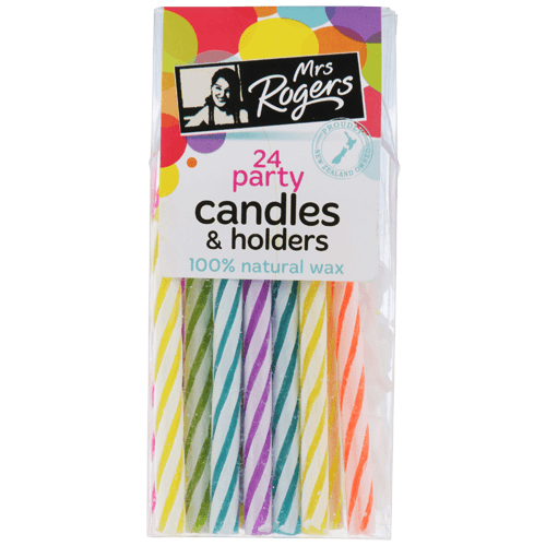 Mrs Rogers Party Candles & Holders