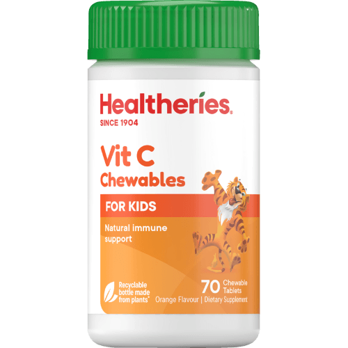Healtheries For Kids Vit C Chewables Orange Flavour Chewable Tablets