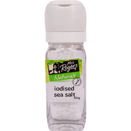Mrs Rogers Naturals Iodised Sea Salt Coarse Grinder Small