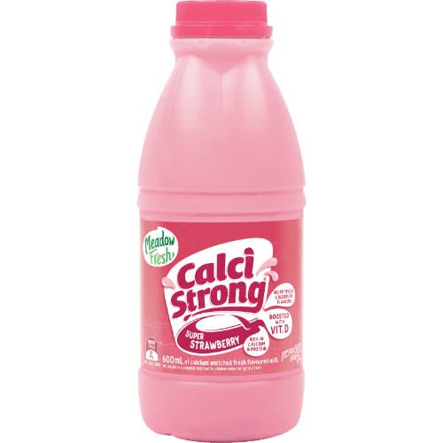 Meadow Fresh Calci Strong Super Strawberry Flavoured Milk 600 mL