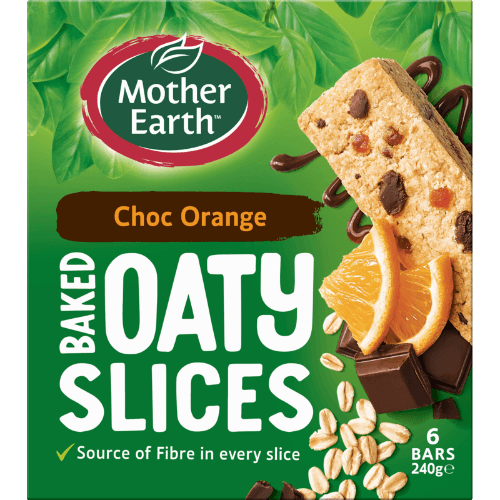 Mother Earth Choc Orange Baked Oaty Slices
