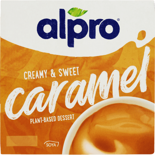 Alpro Creamy & Sweet Caramel Plant-Based Dessert 4 × 125 g