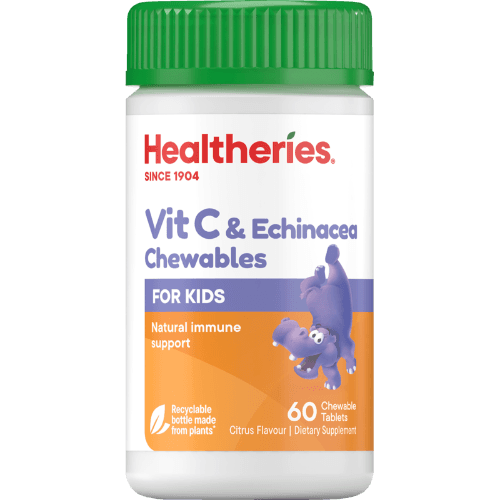 Healtheries For Kids Vit C & Echinacea Chewables Citrus Flavour Chewable Tablets