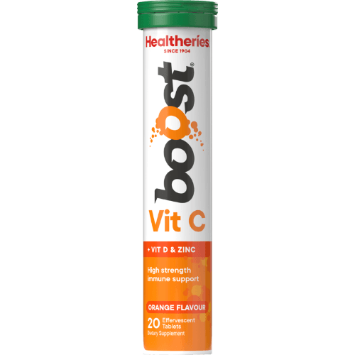 Healtheries Boost Vit C Orange Flavour Effervescent Tablets