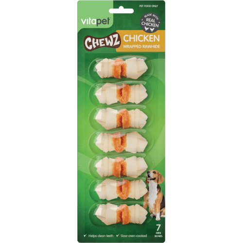 VitaPet Chewz Chicken Wrapped Rawhide Dog Treat