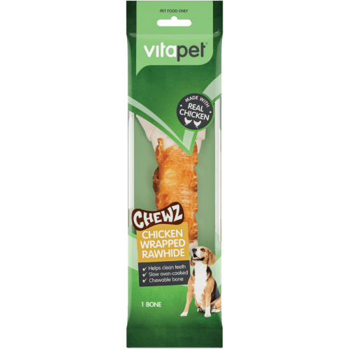 VitaPet Chewz Chicken Wrapped Rawhide Dog Treats