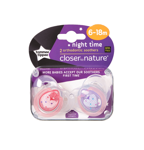Tommee Tippee Closer to Nature Night Time Soother 6-18 Months