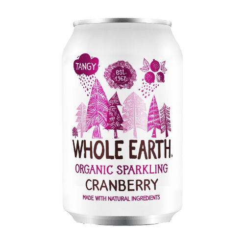 Whole Earth Organic Sparkling Cranberry Drink 330 mL