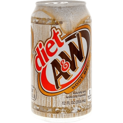 A&W Diet Rootbeer Carbonated Beverages