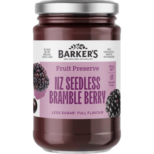 Barker's NZ Seedless Bramble Berry Fruit Preserve