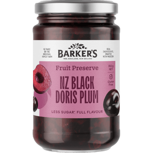 Barker's NZ Black Doris Plum Fruit Preserve