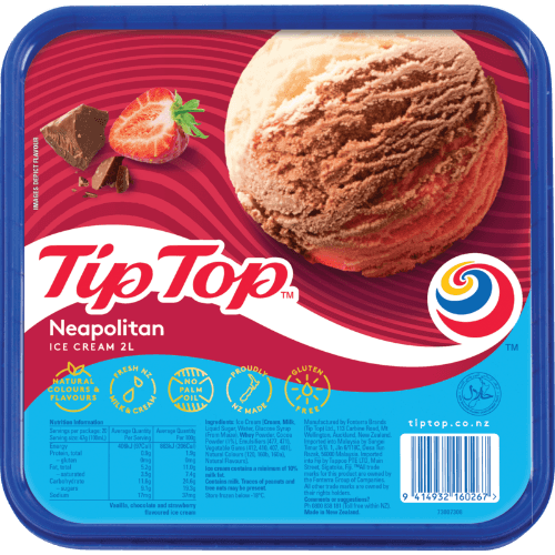 Tip Top Neapolitan Ice Cream