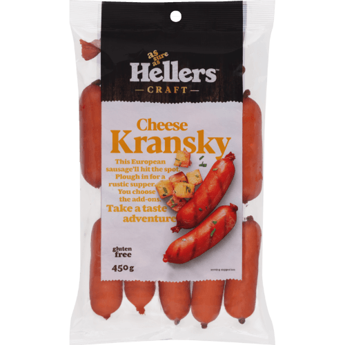 Hellers Cheese Kranksy Smoked Sausages