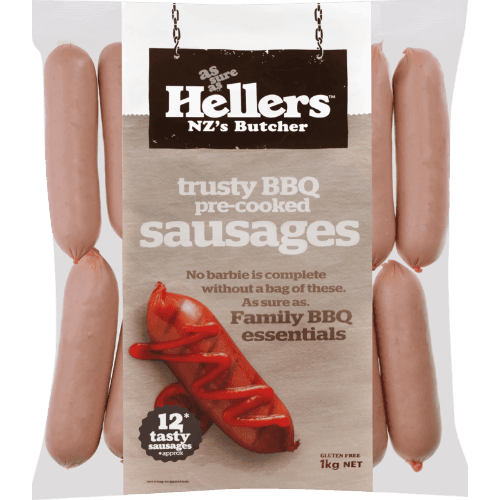 Hellers Trusty BBQ Pre-Cooked Sausages