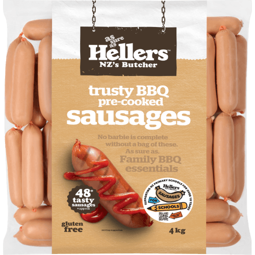 Hellers Trusty BBQ Pre-Cooked Sausages