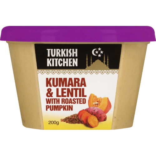 Turkish Kitchen Kumara & Lentil With Roasted Pumpkin Dip 200 g