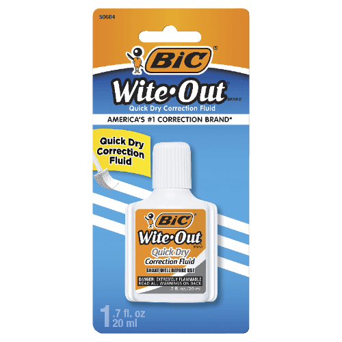 Bic Wite-Out Quick Dry Correction Fluid