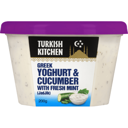 Turkish Kitchen Greek Yoghurt & Cucumber With Fresh Mint Dip