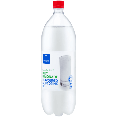 Value Diet Lemonade Flavoured Soft Drink 1.5 L