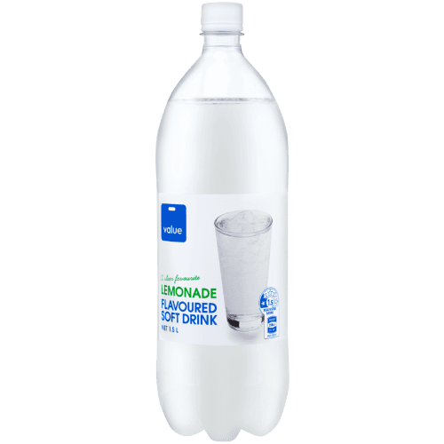 Value Lemonade Flavoured Soft Drink 1.5 L