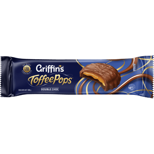 Griffin's Toffee Pops Double Choc Biscuits