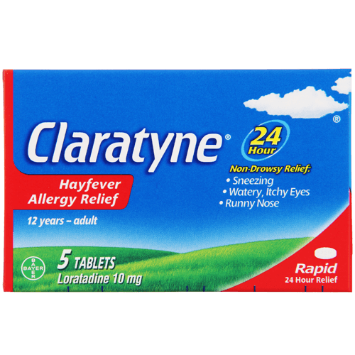 Claratyne Loratadine 10mg  Hayfever Allergy Relief Tablets