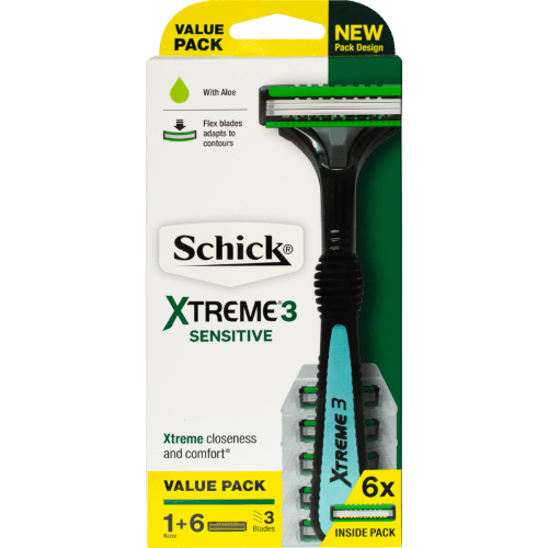 Schick Xtreme 3 Hybrid Disposable Razor System